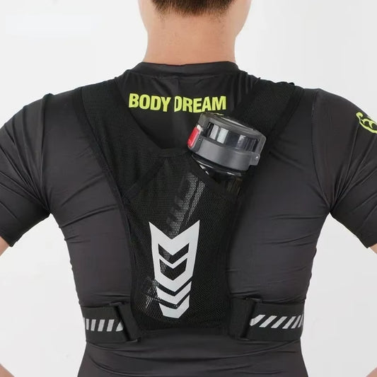 Reflective Running Backpack Universal Lightweight Sport Running Vest Mobile Phone Cards Bag for Jogging Fitness Male Female Vest